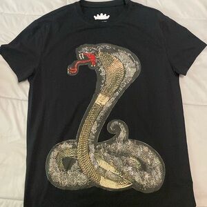 Men’s Heads or Tails bejeweled tee